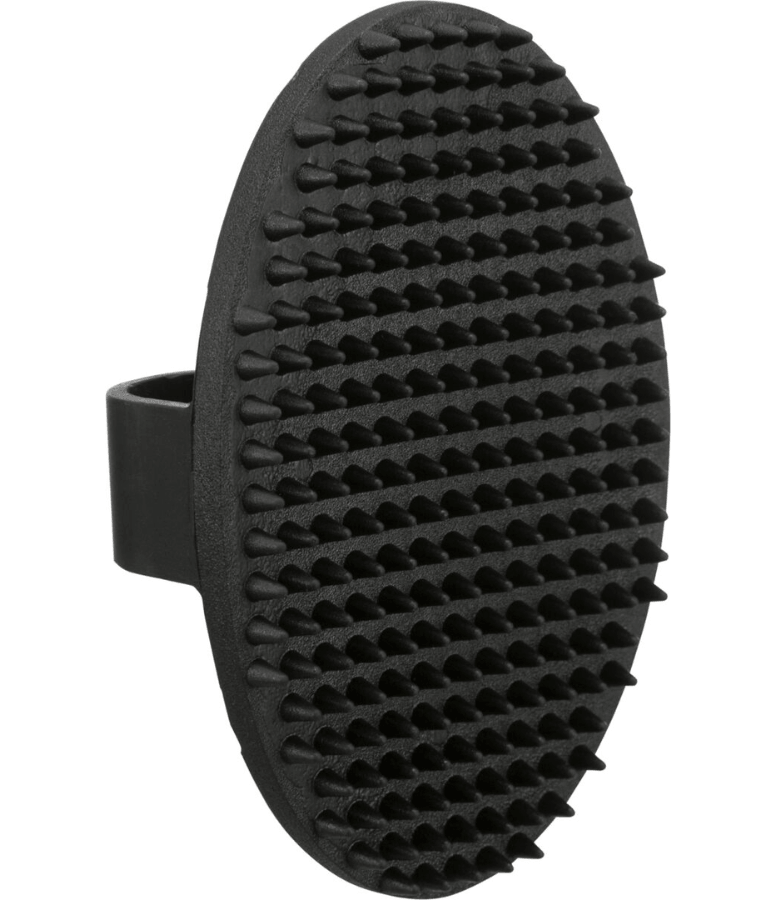 Trixie - Massage & Shine Rubber Brush with Hand Loop, For Long-Haired Dogs & Cats - 8 × 13 cm