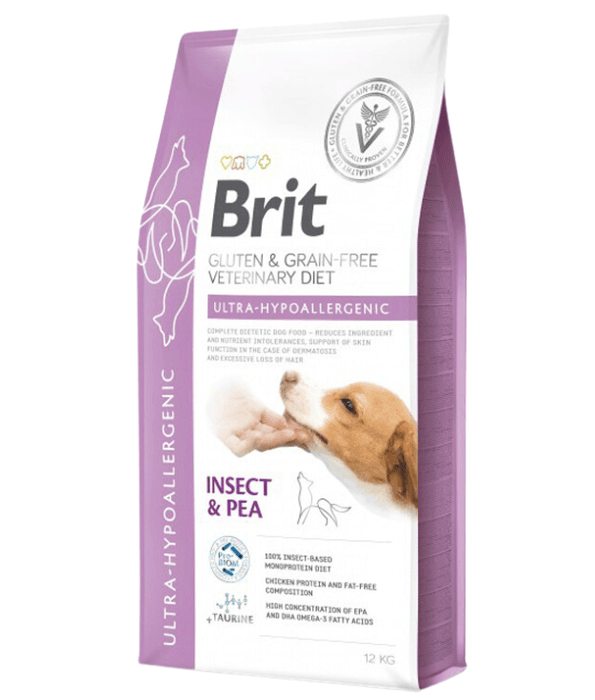 Brit Veterinary Diet - Ultra-Hypoallergenic Insect & Pea 12kg