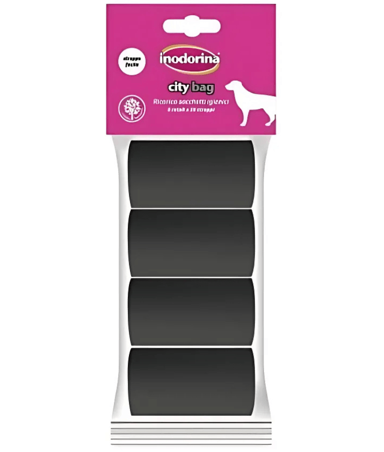 Inodorina - City Dog Waste Bags, Strong & Leak-Proof, 3/6/8/12 Roll Packs