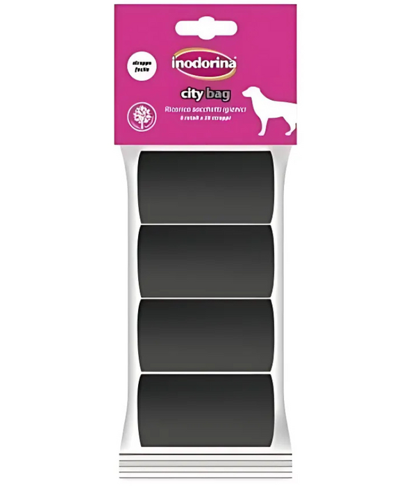 Inodorina – City Dog Waste Bags, Strong & Leak-Proof, 3/6/8 Roll Packs