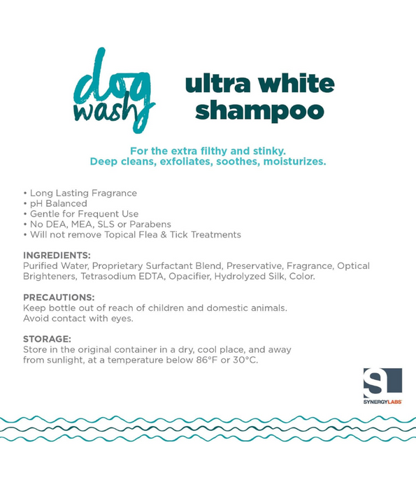 Synergy Labs - Dingy, Ultra White Shampoo, With Patented Optical Brightners, No Bleach or Peroxide - 354ml,709ml