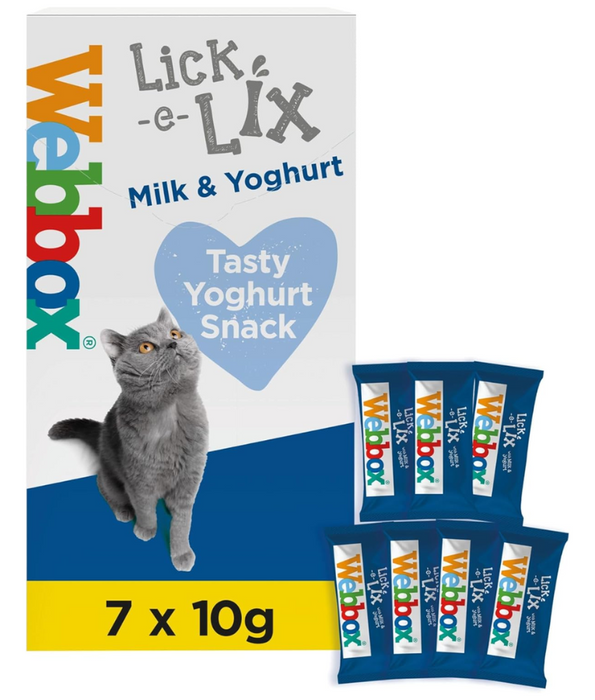 Webbox - Lick-e-Lix Milk and Yoghurt Treats 7 Sachets