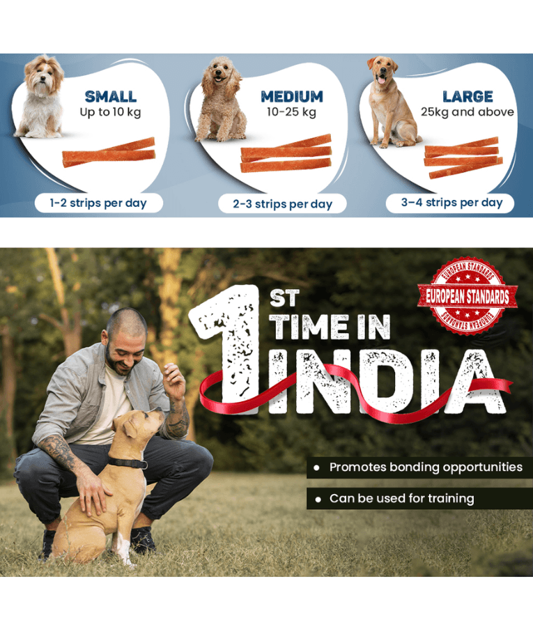 Trixie - Premio Stripes, Lamb, High Protein, Gluten-Free, No Added Sugar Dog Treats - 100 g