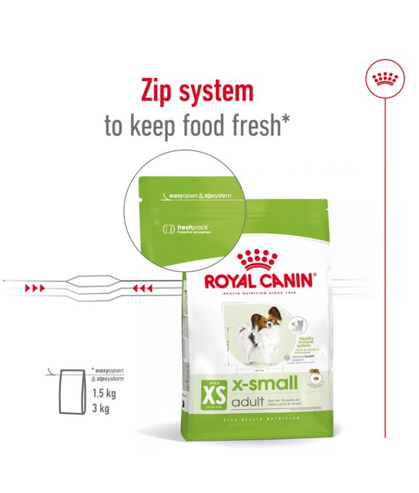 Royal Canin - X-small Adult Dry Dog Food - 1.5kg