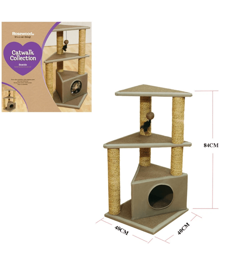 Pawise - Cat Furniture Den L40XW40XH84 cm