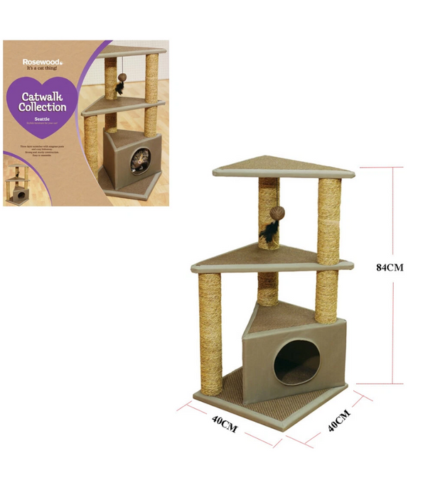 Pawise - Cat Furniture Den L40XW40XH84 cm