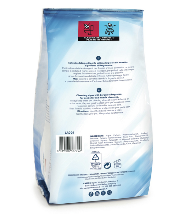Camon Salviette Cleansing Wipes With Bergamot Fragrance 100 Sheets
