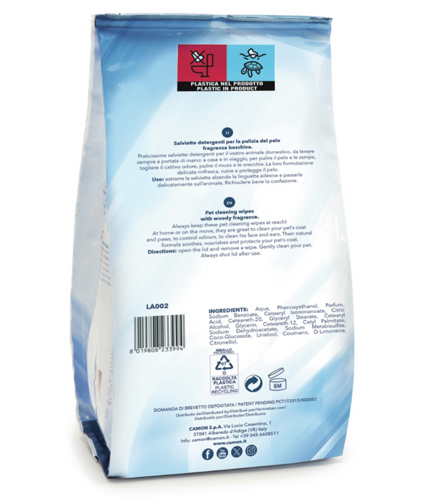 Camon Salviette Cleansing Wipes With Romantic Wood Fragrance 100 Sheets