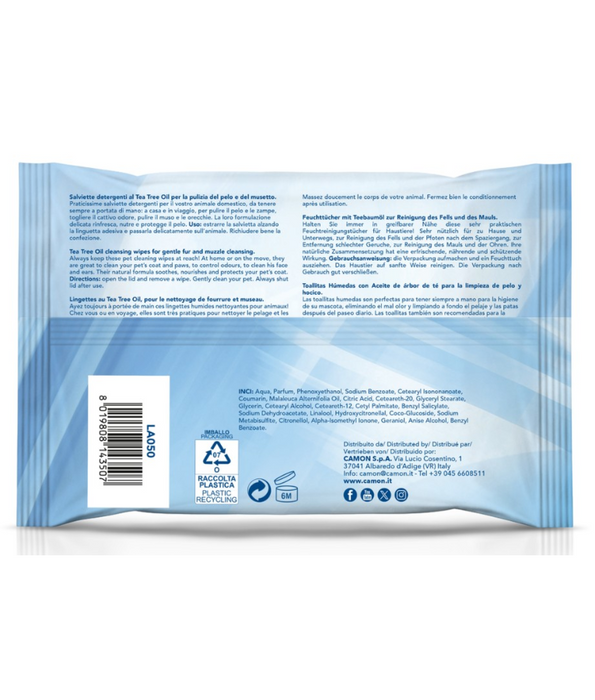 Camon Salviette Tea Tree Oil Cleaning Wipes 40 Sheets