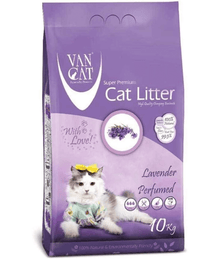 VanCat - Lavender Clumping Cat Litter, High Odor Control - 5kg, 10kg