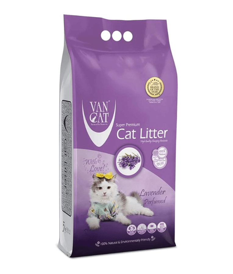 VanCat - Lavender Clumping Cat Litter, High Odor Control - 5kg, 10kg
