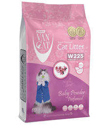 VanCat - Baby Powder Clumping Cat Litter, High Odor Control - 5kg, 10kg