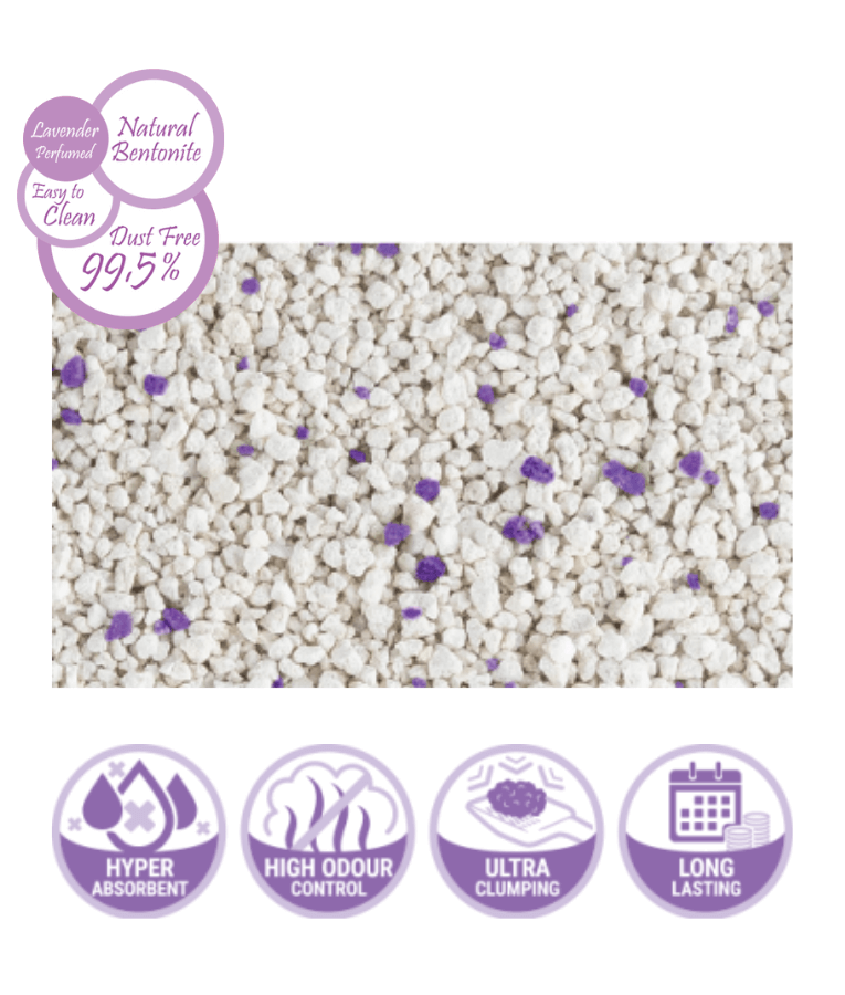 VanCat - Lavender Clumping Cat Litter, High Odor Control - 5kg, 10kg