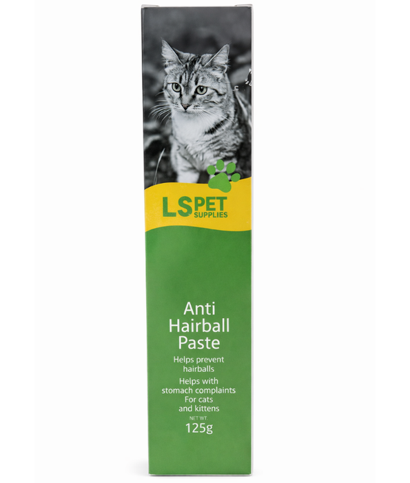 LS Pet -  Anti Hairball Paste for Cats & Kittens – Digestive Support – 125g