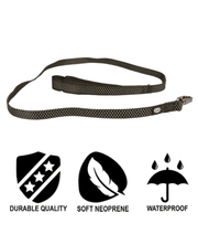Duvo+ – EXPLOR East Nylon Dog Leash, Black, Weather-Resistant – XL with durable quality and soft neoprene handle.