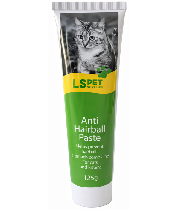 LS Pet -  Anti Hairball Paste for Cats & Kittens – Digestive Support – 125g
