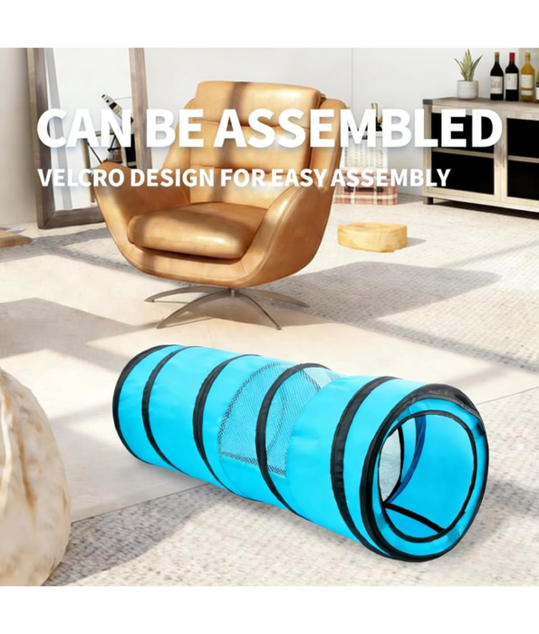 Pawise – Popup Play Cat Tunnel – Foldable, Detachable Play Tube – 83 x 26.5 cm