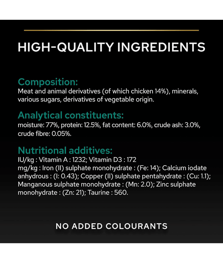 Purina - Pro Plan, Adult Maintenance, Wet Cat Food, Terrine Rich in Chicken 85g