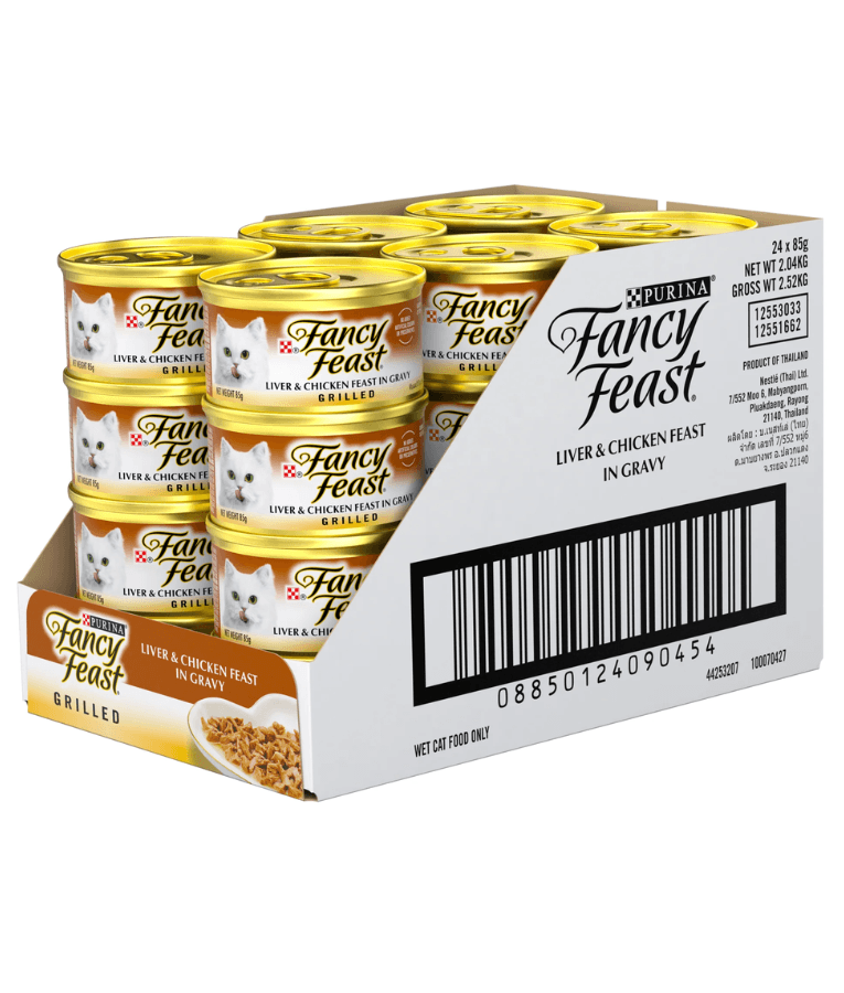 Purina - Fancy Feast Grilled Liver & Chicken Feast in Gravy Gourmet Cat Food can
