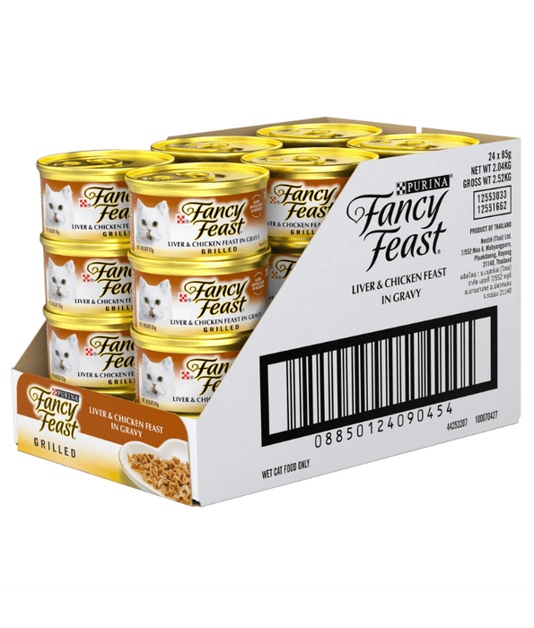 Purina - Fancy Feast Grilled Liver & Chicken Feast in Gravy Gourmet Cat Food can