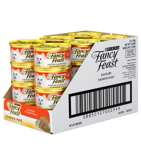 Purina - Fancy Feast Classic Savory Salmon Wet Cat Food 85g