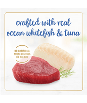 Purina - Fancy Feast - Love in every Feast - Gravy Lovers Gourmet Cat Food – Ocean Whitefish & Tuna – 4x85g with real fish