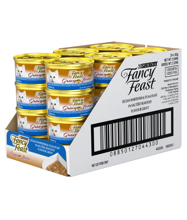 Purina - Fancy Feast Gravy Lovers - Classic Ocean Whitefish & Tuna Feast Gourmet Cat Food 85g