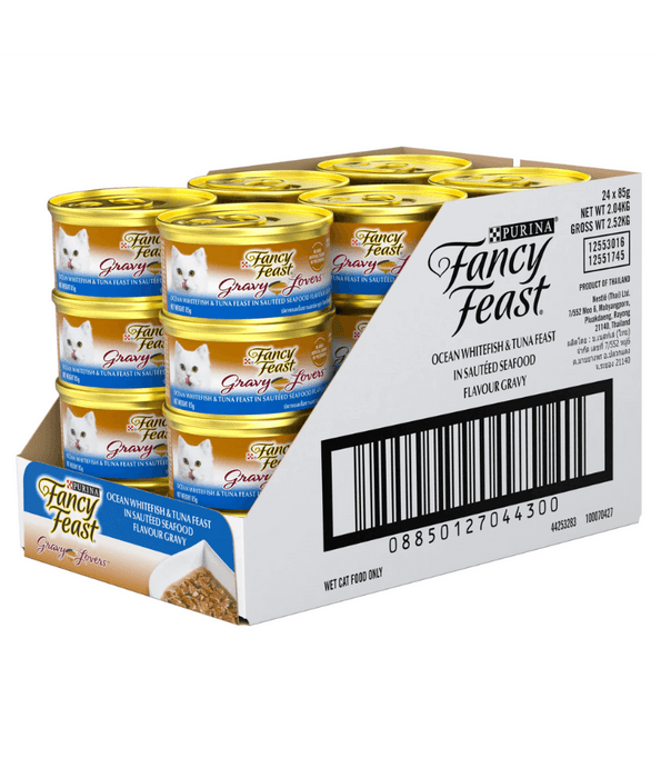 Purina - Fancy Feast Gravy Lovers - Classic Ocean Whitefish & Tuna Feast Gourmet Cat Food 85g