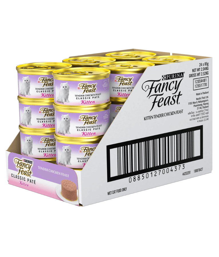 Purina - Fancy Feast Purina Chicken Paté Kitten Wet Cat Food 85g