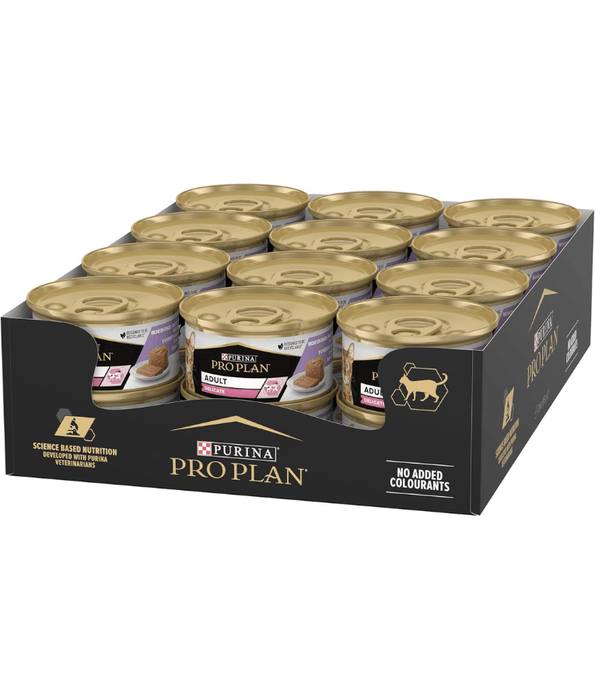 Purina Pro Plan Adult Delicate Digestion, Wet Cat Food, Mousse rich in Turkey 85g