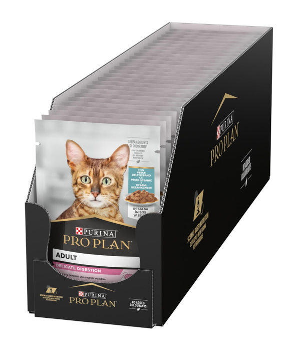 Purina Pro Plan Delicate Digestion Wet Cat Food, Oceanfish in Gravy, 85g