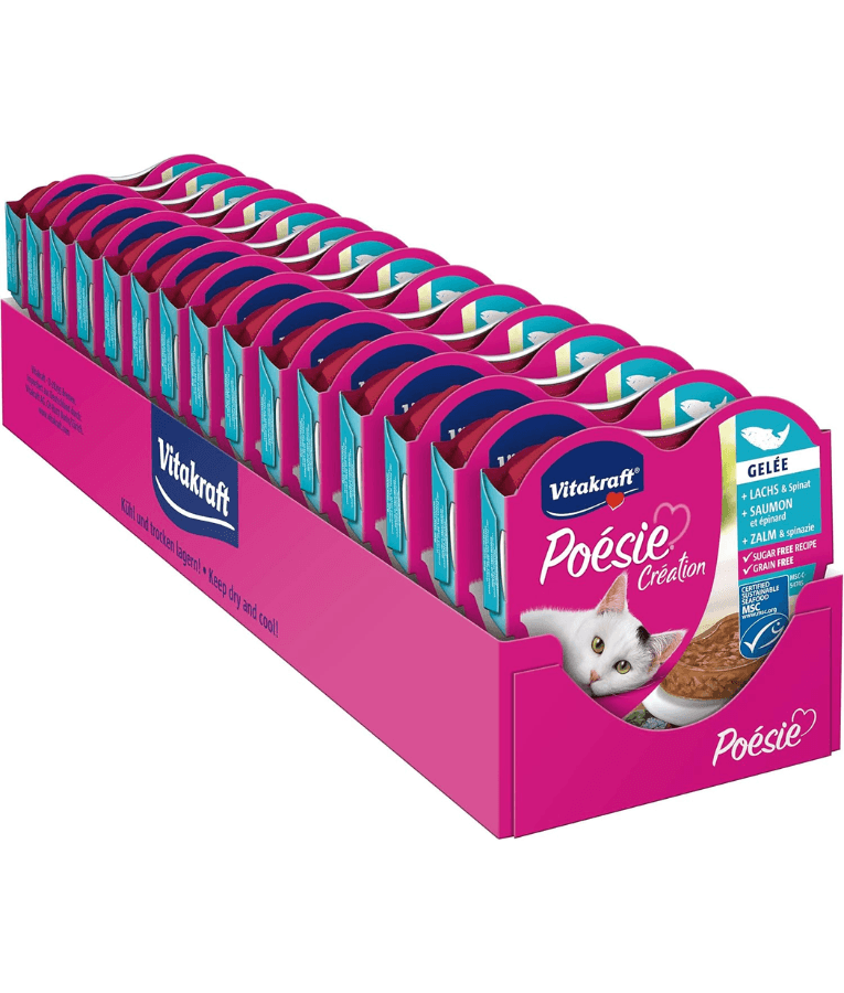 Vitakraft - Poesie Creation, Adult Wet Cat Food With Salmon In Jelly - 85g