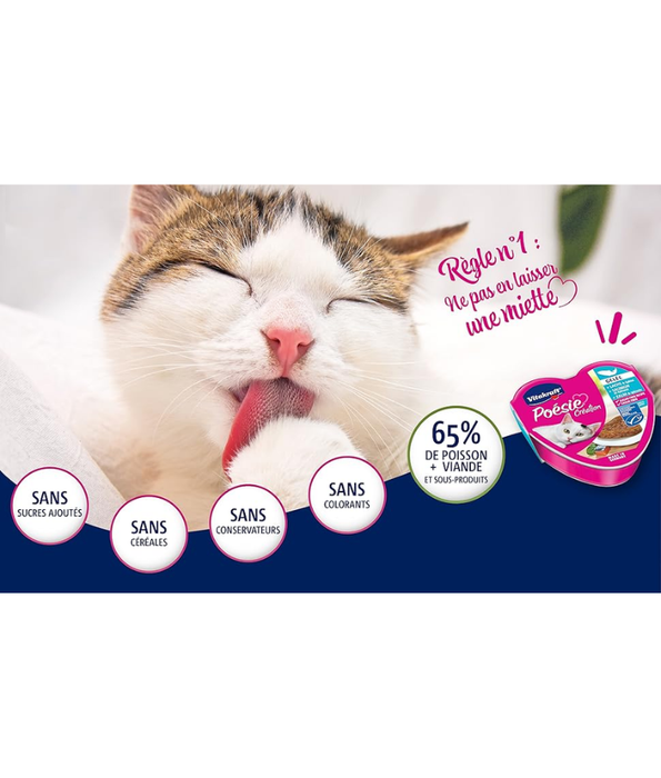 Vitakraft - Poesie Creation, Adult Wet Cat Food With Salmon In Jelly - 85g