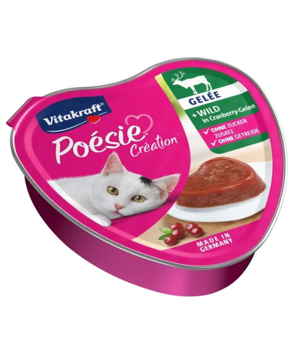 Vitakraft - Poesie Creation, Adult Wet Cat Food With Deer In Jelly - 85g
