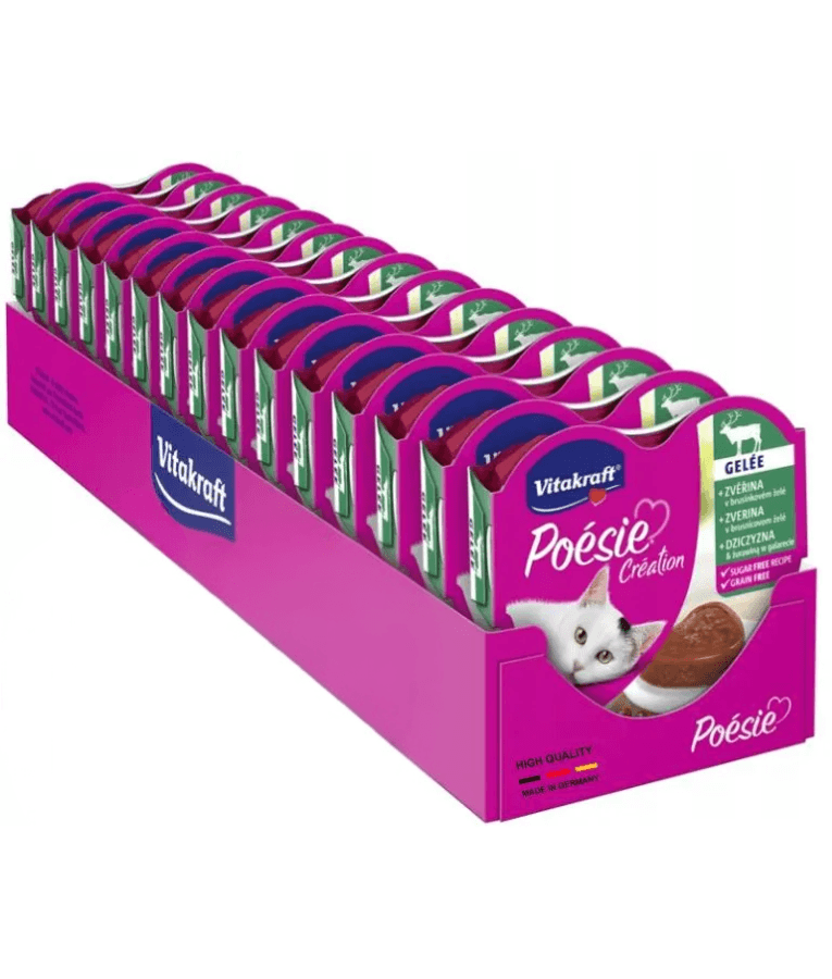 Vitakraft - Poesie Creation, Adult Wet Cat Food With Deer In Jelly - 85g