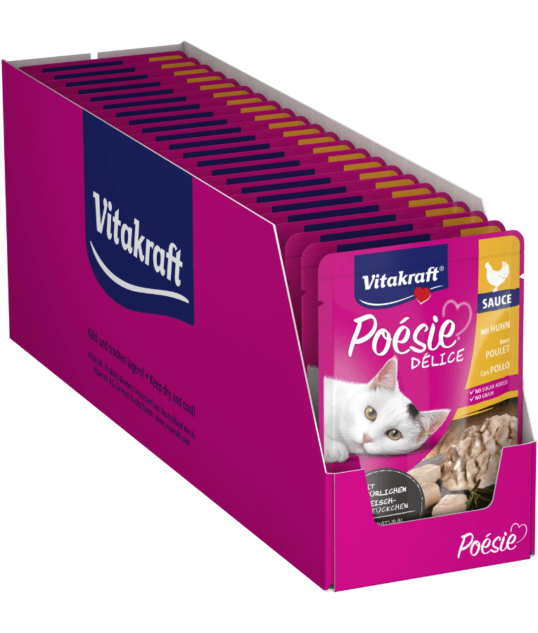 Vitakraft - Poesie Delice, Adult Wet Cat Food With Chicken In Gravy - 85g