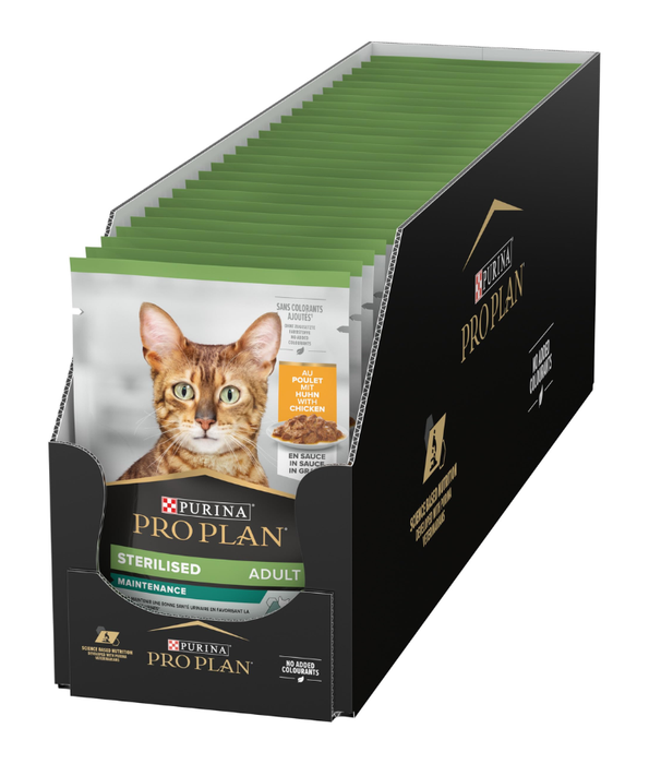 Purina Pro Plan Sterilised Adult Wet Cat Food, Chicken in Gravy, 85g