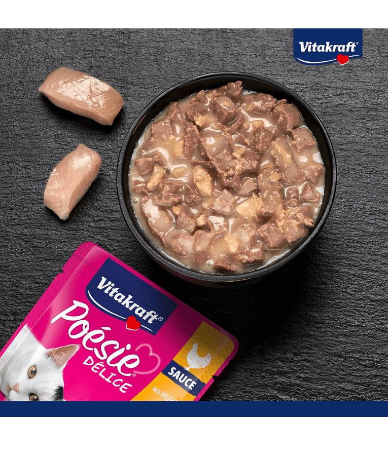 Vitakraft - Poesie Delice, Adult Wet Cat Food With Chicken In Gravy - 85g