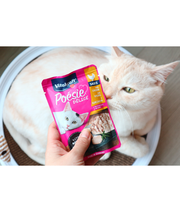 Vitakraft - Poesie Delice, Adult Wet Cat Food With Turkey in Gravy - 85g