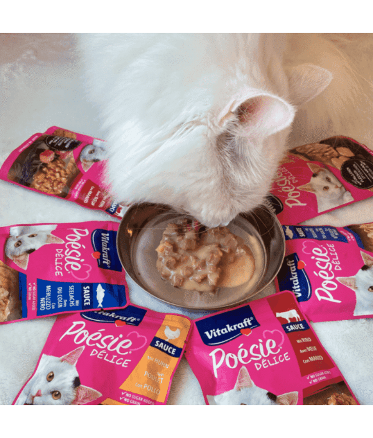 Vitakraft - Poesie Delice, Adult Wet Cat Food With Coal Fish In Gravy - 85g
