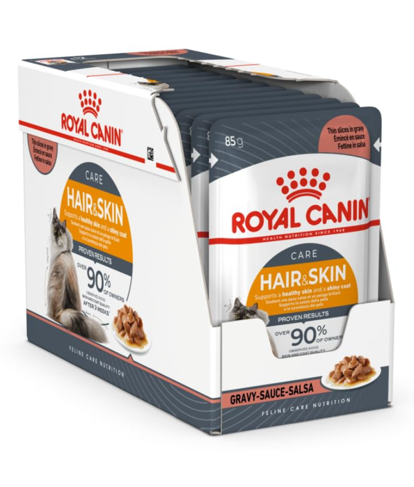 Royal Canin - Hair & Skin Pouch Cat Food In Gravy 85g