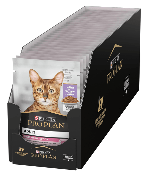 Purina Pro Plan Delicate Digestion Wet Cat Food, Turkey in Gravy, 85g