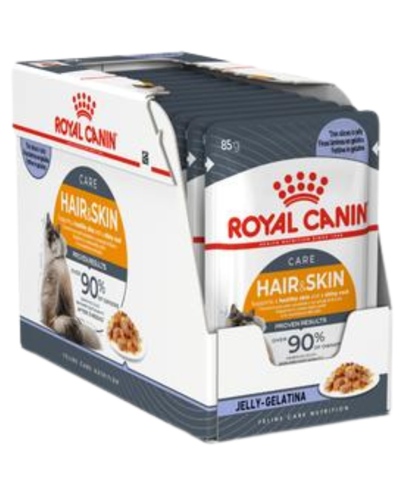 Royal Canin - Hair & Skin Pouch Cat Food In Jelly 85g