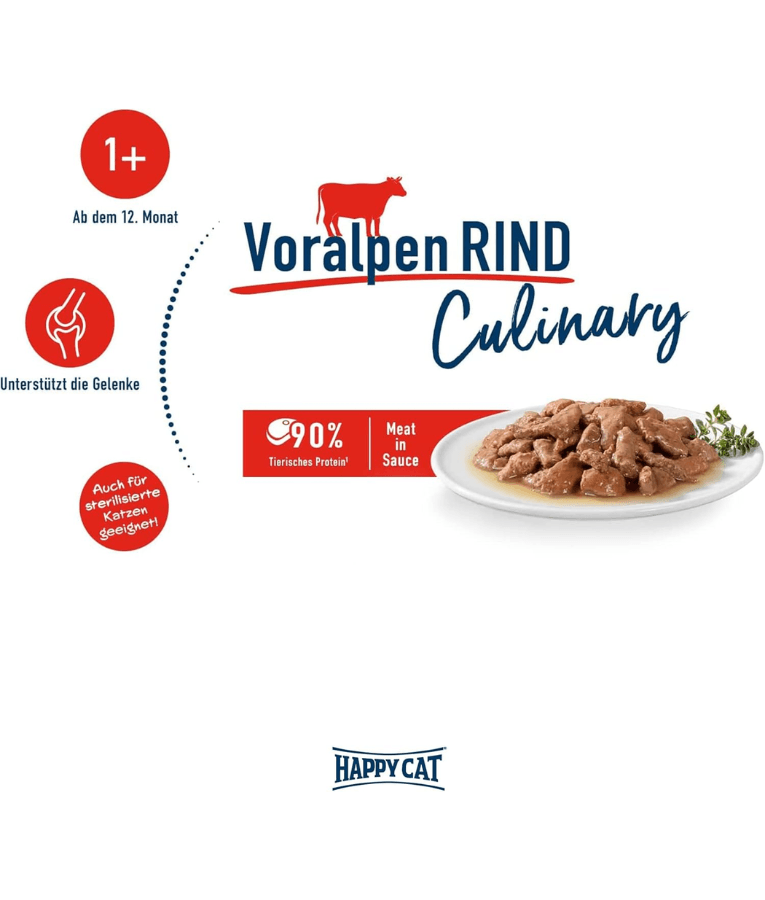 Happy Cat - Culinary Bavarian Beef Wet Food 85g