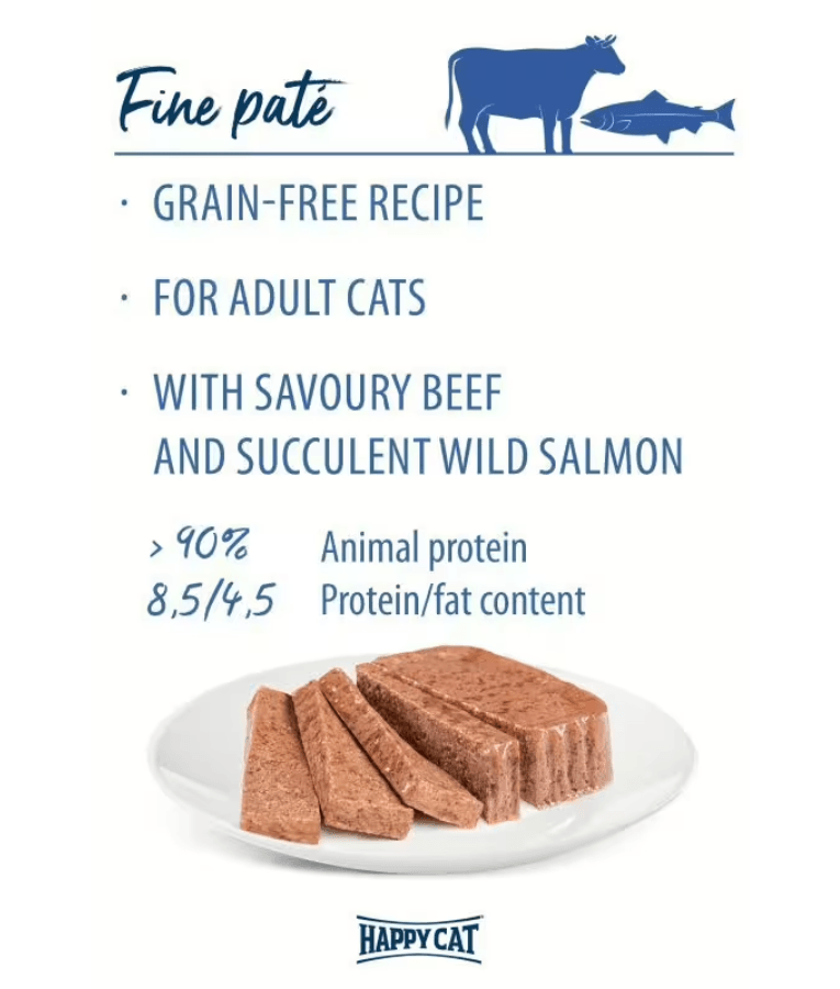 Happy Cat - Minkas Duo Beef & Wild Salmon, Grain-Free - 100g