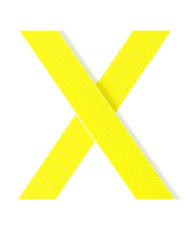 Flexi - Giant Neon Tape Dog Lead, 8m Tape, Soft Grip – Large Dogs up to 50kg, close-up of neon yellow tape.