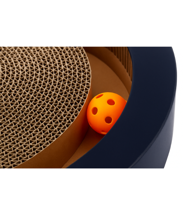 M‑Pets - Milwaukee Cat Scratcher, Cardboard Scratching Surface, Furniture Protection, Catnip Included - 36×36×5.8 cm