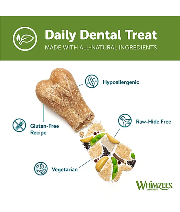 Whimzees - Rice Bones 6 Large Pieces 540g