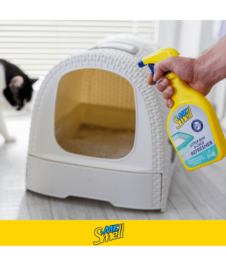 Mr. Smell - Litter Box & Cage Refresher, Bioenzymatic Technology, Odor Neutralizing Spray - 500 ml