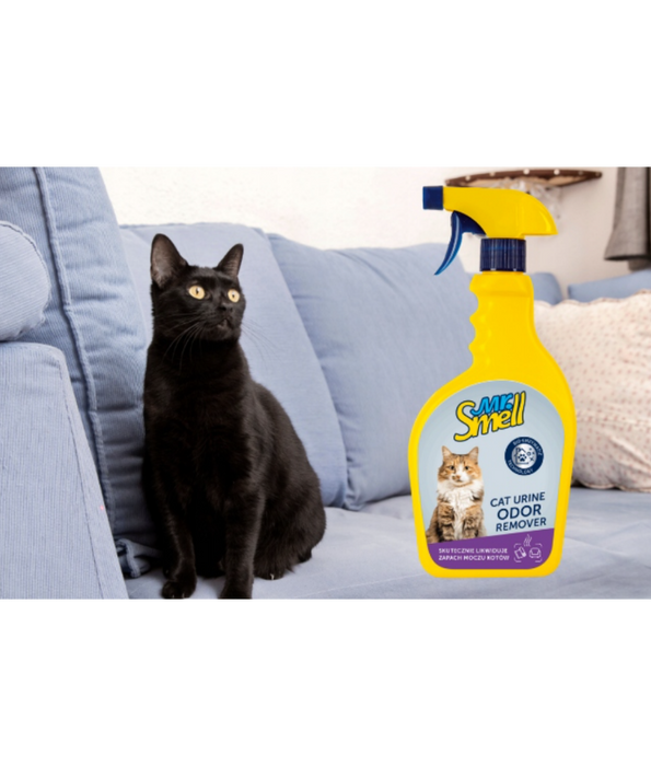 Mr. Smell - Cat Urine Odor Remover, Bioenzymatic Technology, Surface Odor Elimination - 500 ml